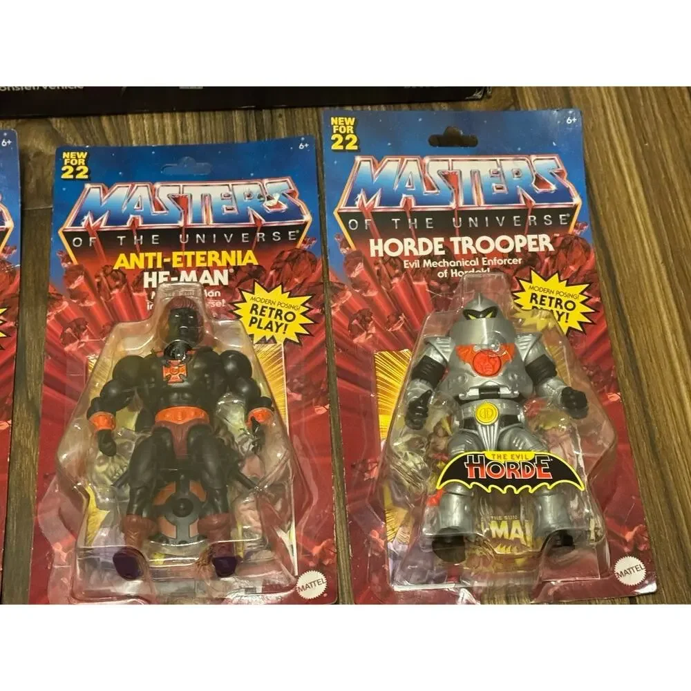 NEW Mattel MOTU Retro Lot Of 9 & Land Shark Mosquitor Horde Trooper Anti Eternia
